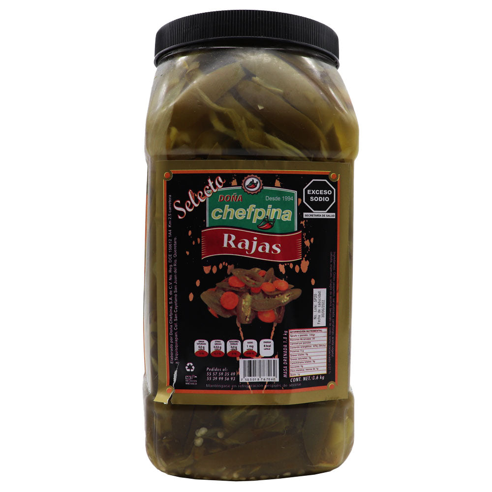 Chiles En Vinagre En Rajas Chefpina