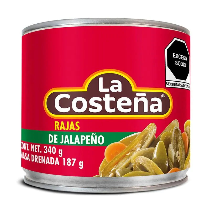 Chiles En Vinagre En Rajas La Costeña 340 gr