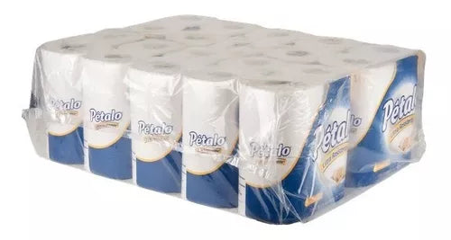 Papel Higiénico Petalo de 400 Colchón con 10 Paquetes, cada paquete de 4 Rollos