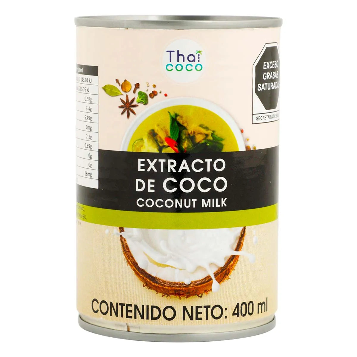Extracto de Leche de Coco Thai 400 ml
