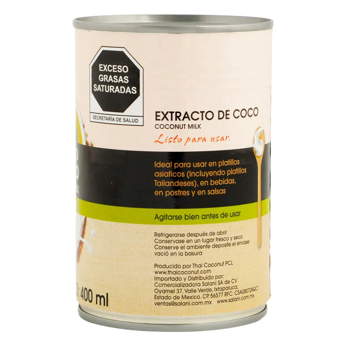 Extracto de Leche de Coco Thai 400 ml