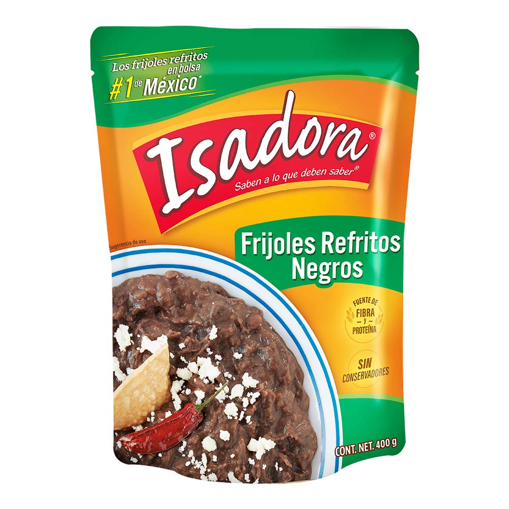 Isadora Frijoles Negros Refritos 400 gr