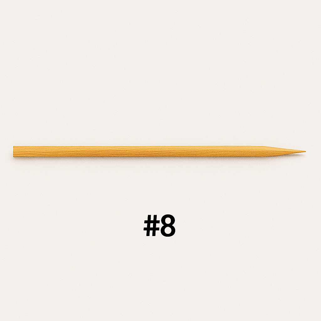 Palillo de Brocheta #8 Aproximadamente 100 Piezas