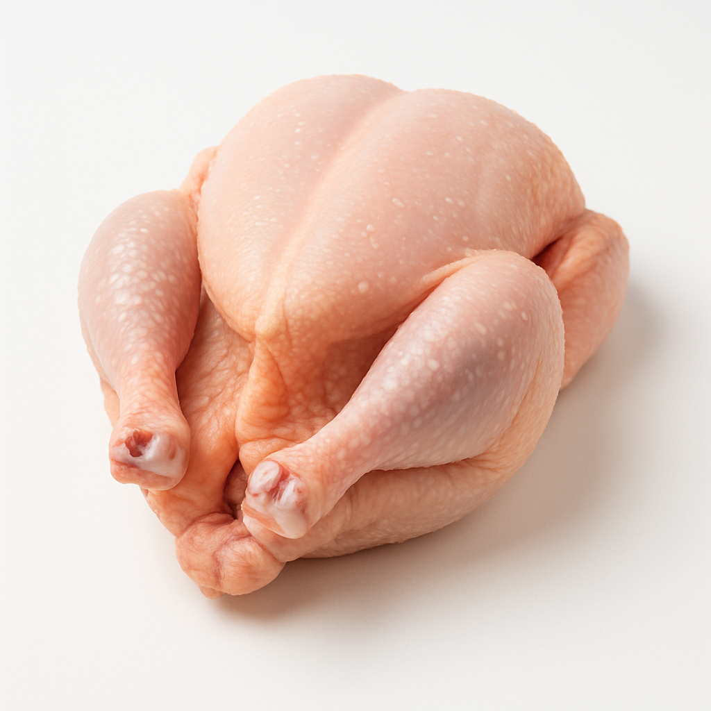 Pollo Entero Sin Cabeza, Sin Uñas, Sin Plumas