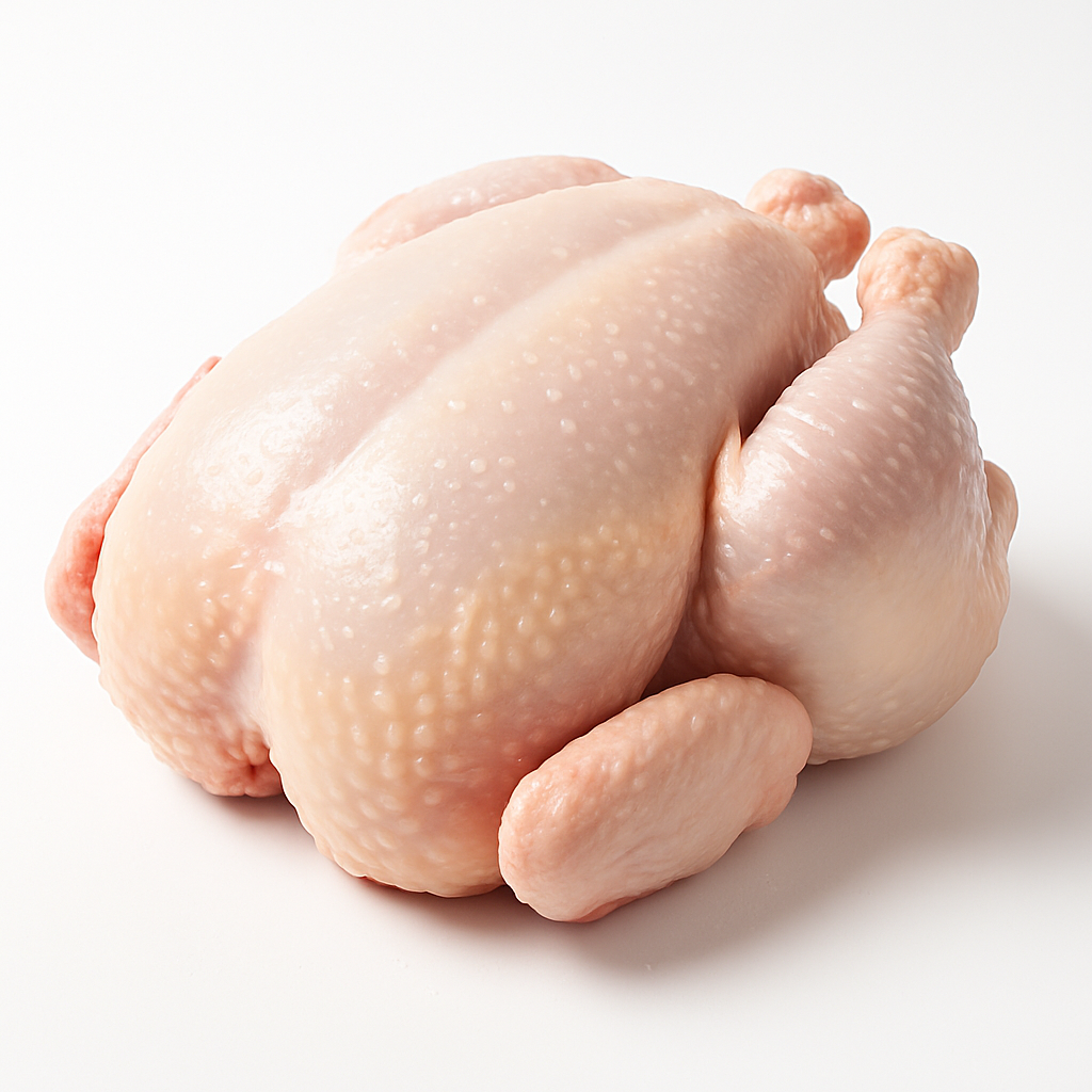 Pollo Entero Sin Cabeza, Sin Uñas, Sin Plumas
