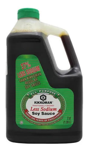 Salsa de Soya Kikkoman Baja en Sodio Verde