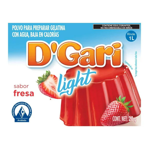 Gelatina Light D Gari 20 gr (pide tu sabor en comentarios)