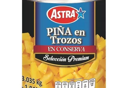 Piña En Trozo Astra En Almíbar 3 Kg
