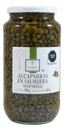 Alcaparras En Salmuera Nonpareille Zaphron Gourmet 900g