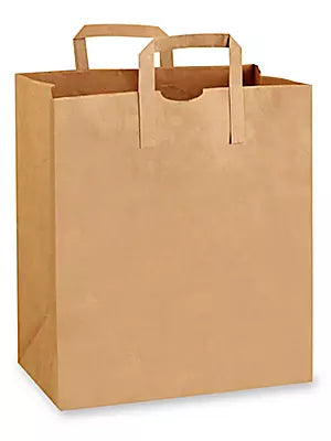 Bolsa de Papel Kraft Mediana  Con Asa 1/7 Por Pieza
