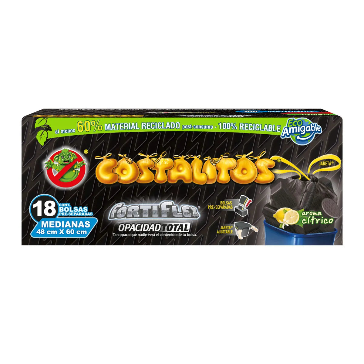 Bolsas para Basura Costalitos Opacidad Total Medianas