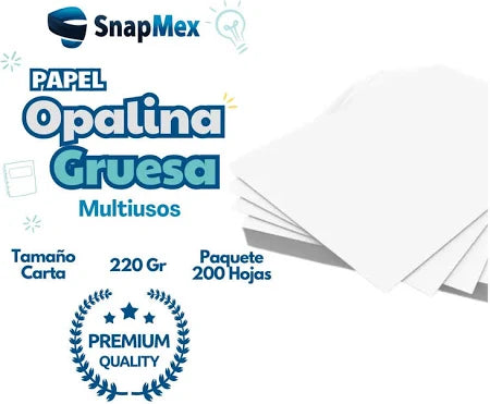 Papel Opalina 220 gr Tamaño Carta