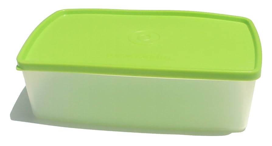 Tupper Plastico Tapa Verde 33 x 25 cm