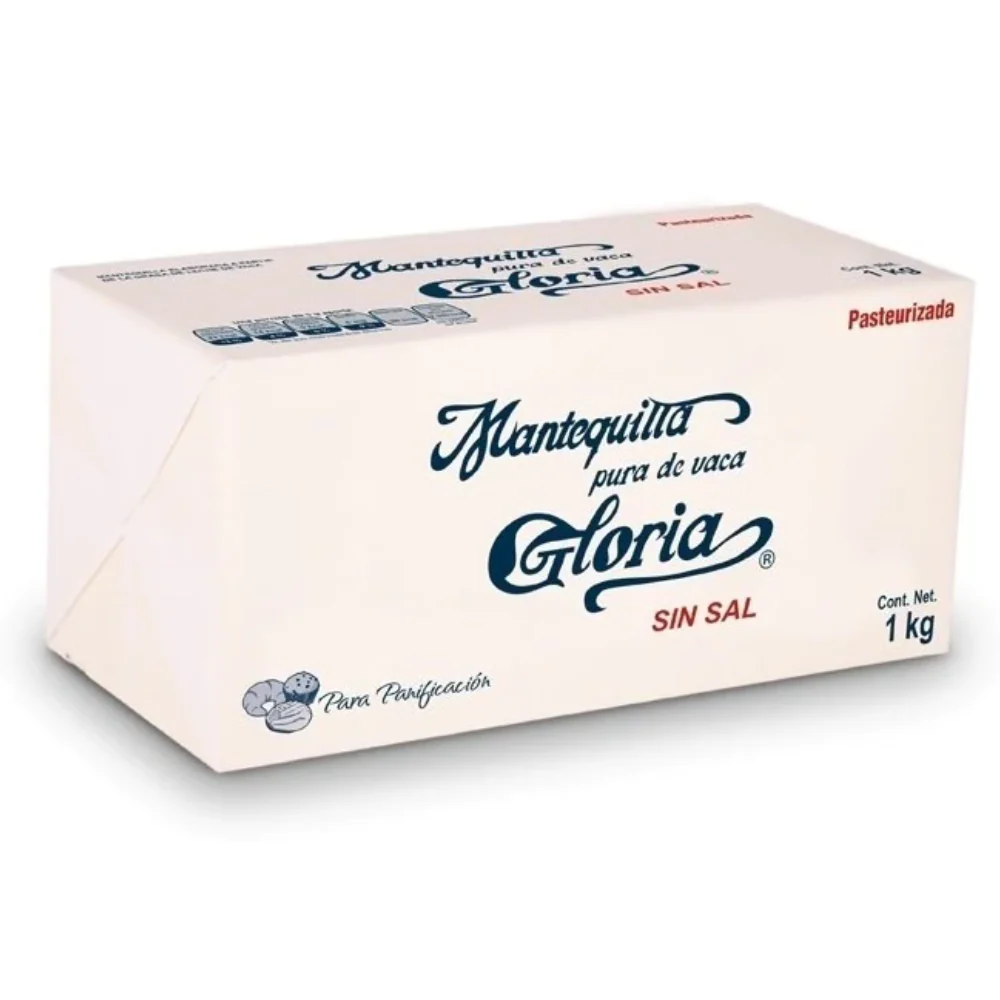 Mantequilla Gloria Sin Sal Blanca